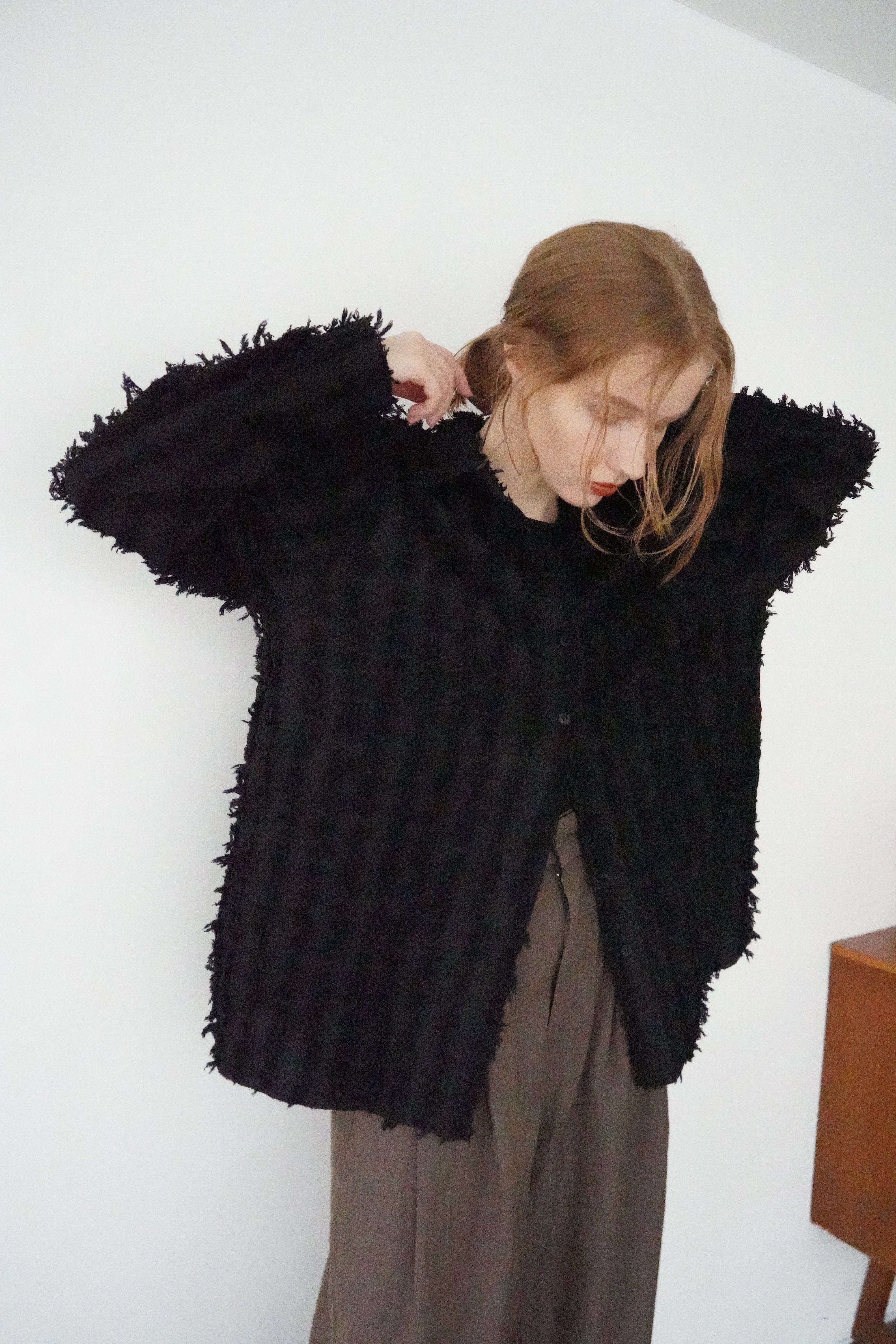 Shaggy fringe shirt