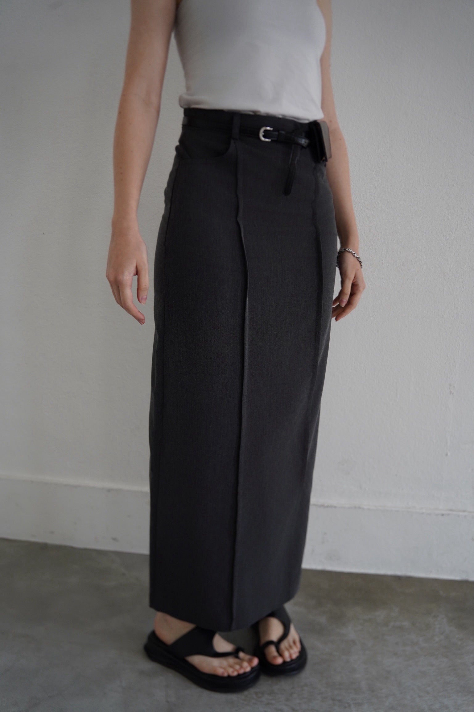 Switching  long skirt