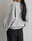 Curve sleeve sweat pullover