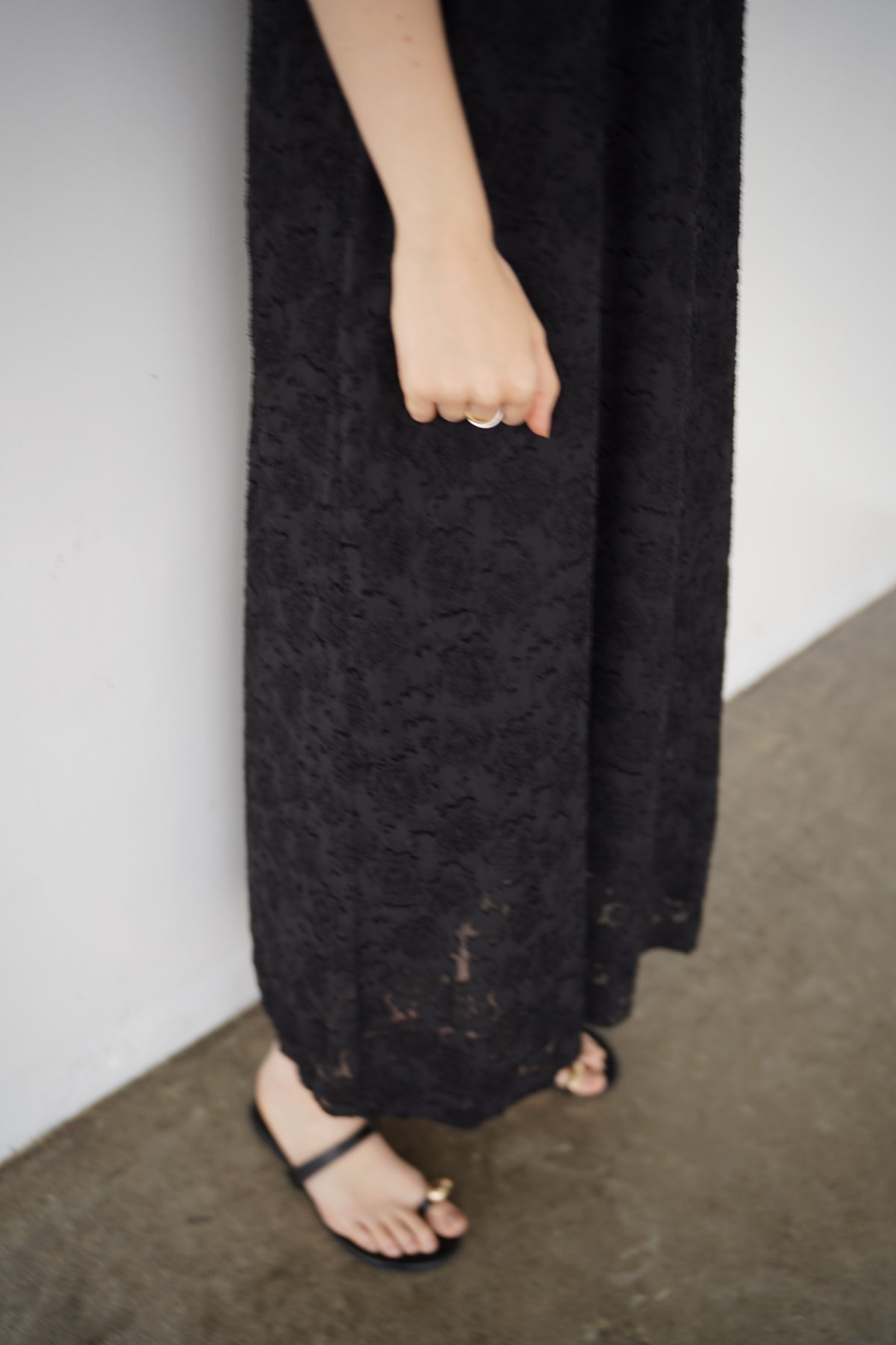 Jacquard camisole one-piece