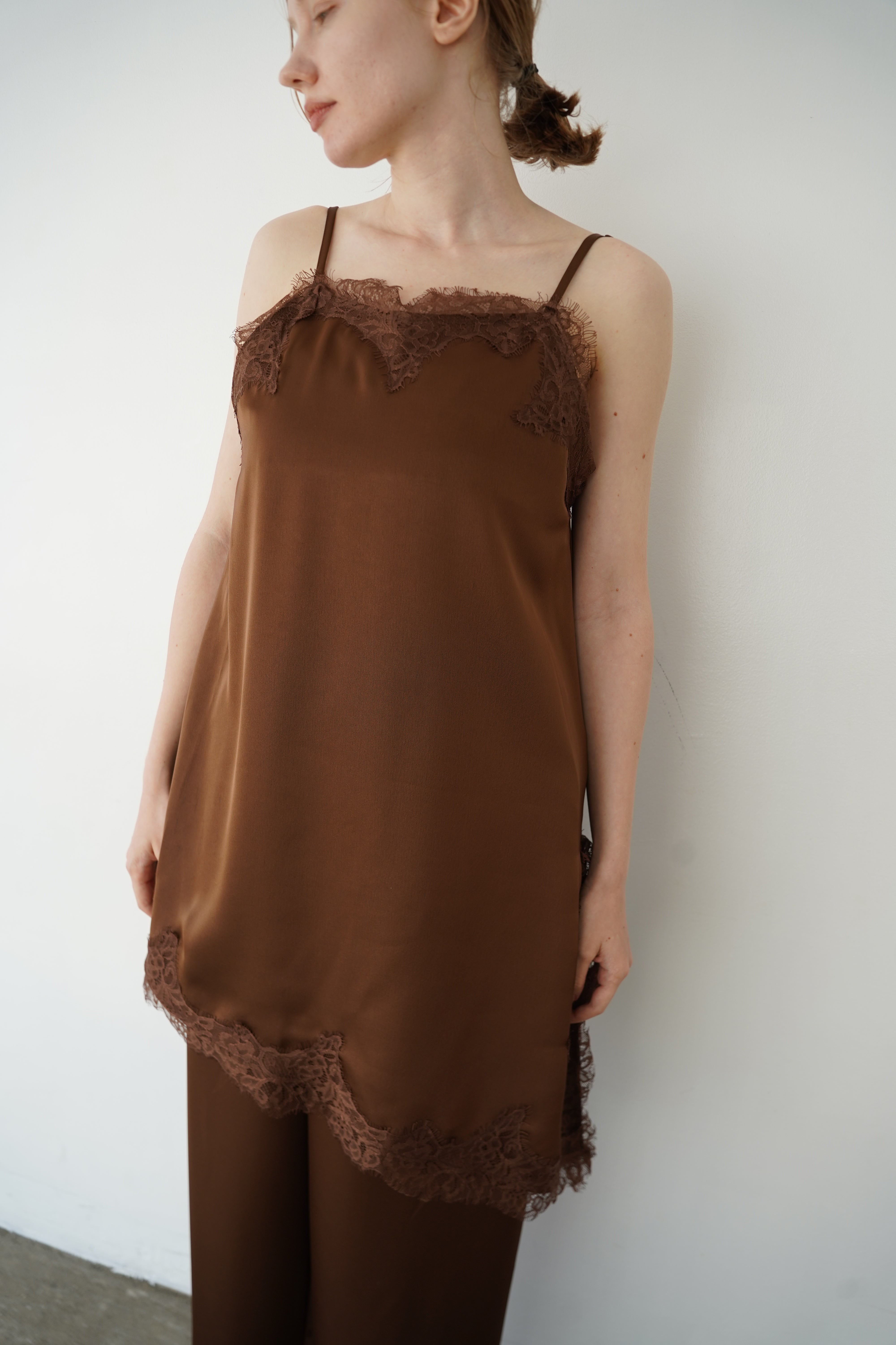 【SET】AJ Asymmetry race camisole