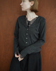 Cut lib race docking cardigan