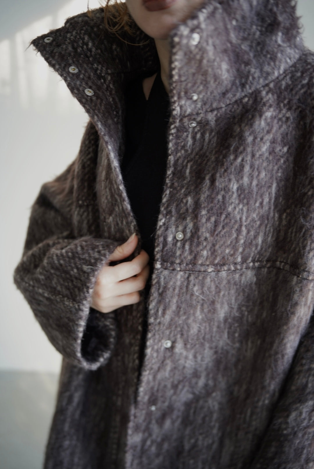 Stand shaggy over coat