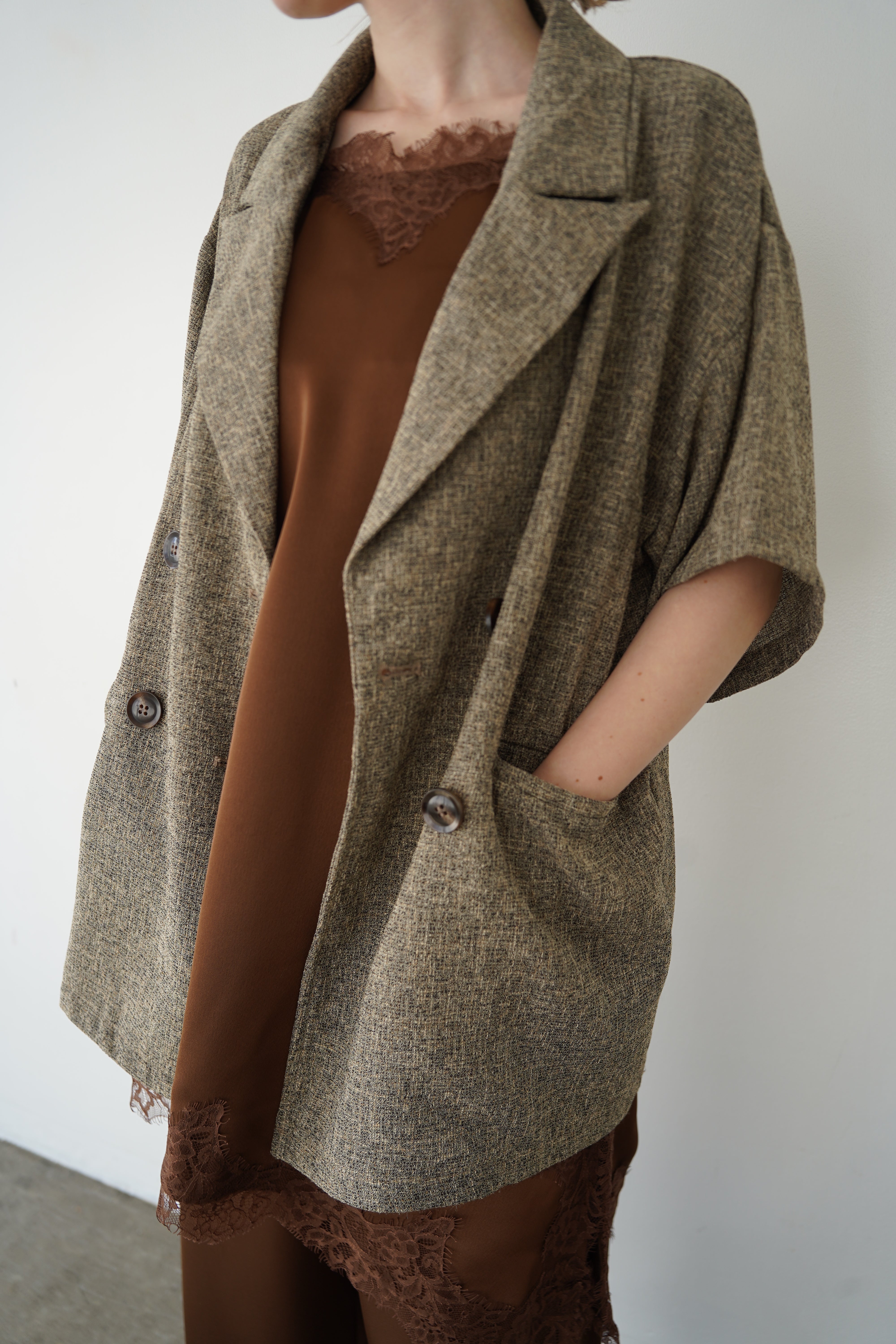 Summer tweed half sleeve JK