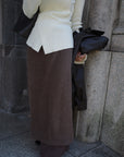 Alpaca layered skirt