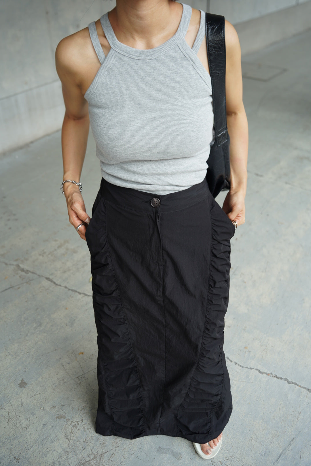 Double strap American sleeve tank