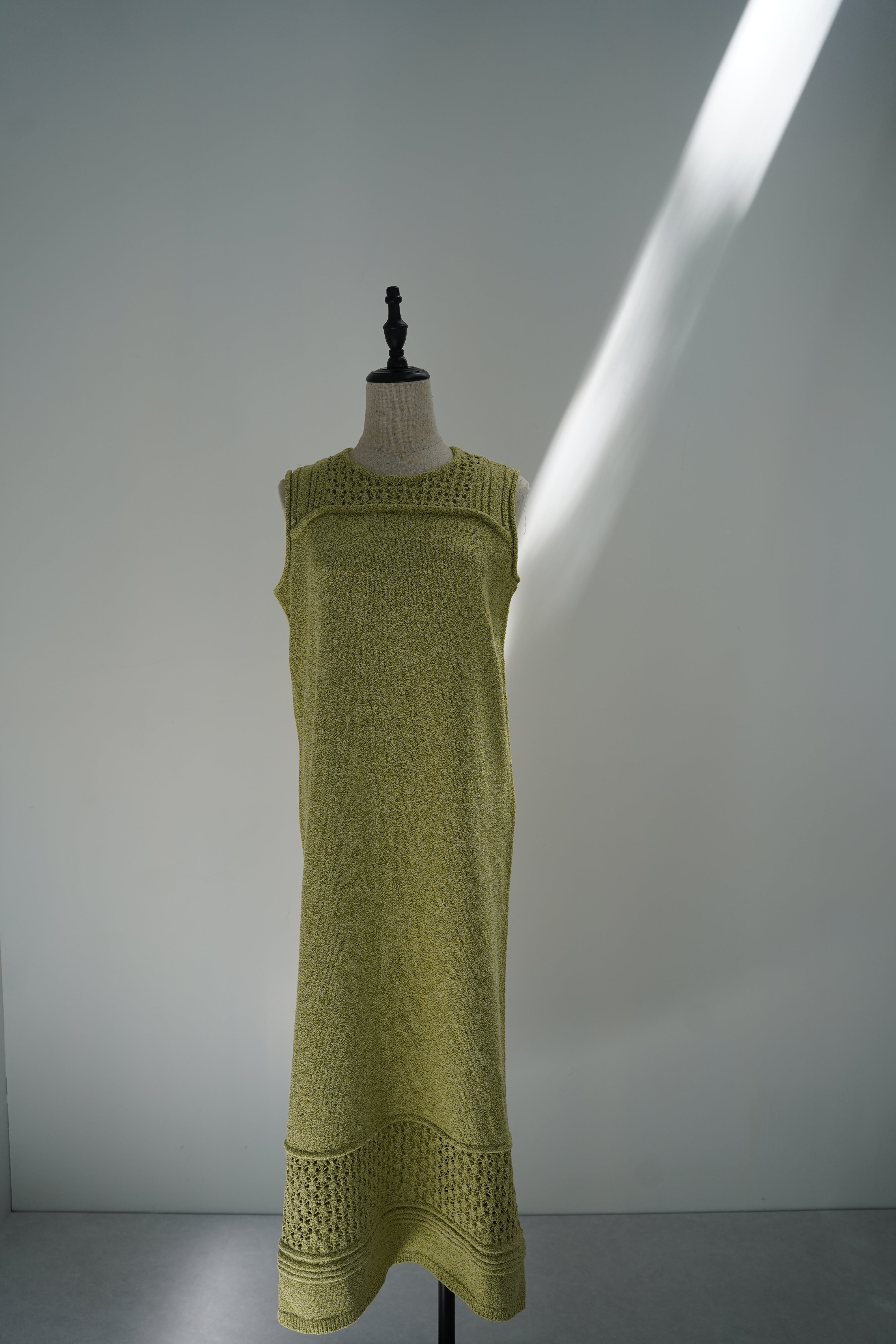 Slab flannel knit one-piece