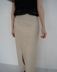 Jacquard slit skirt