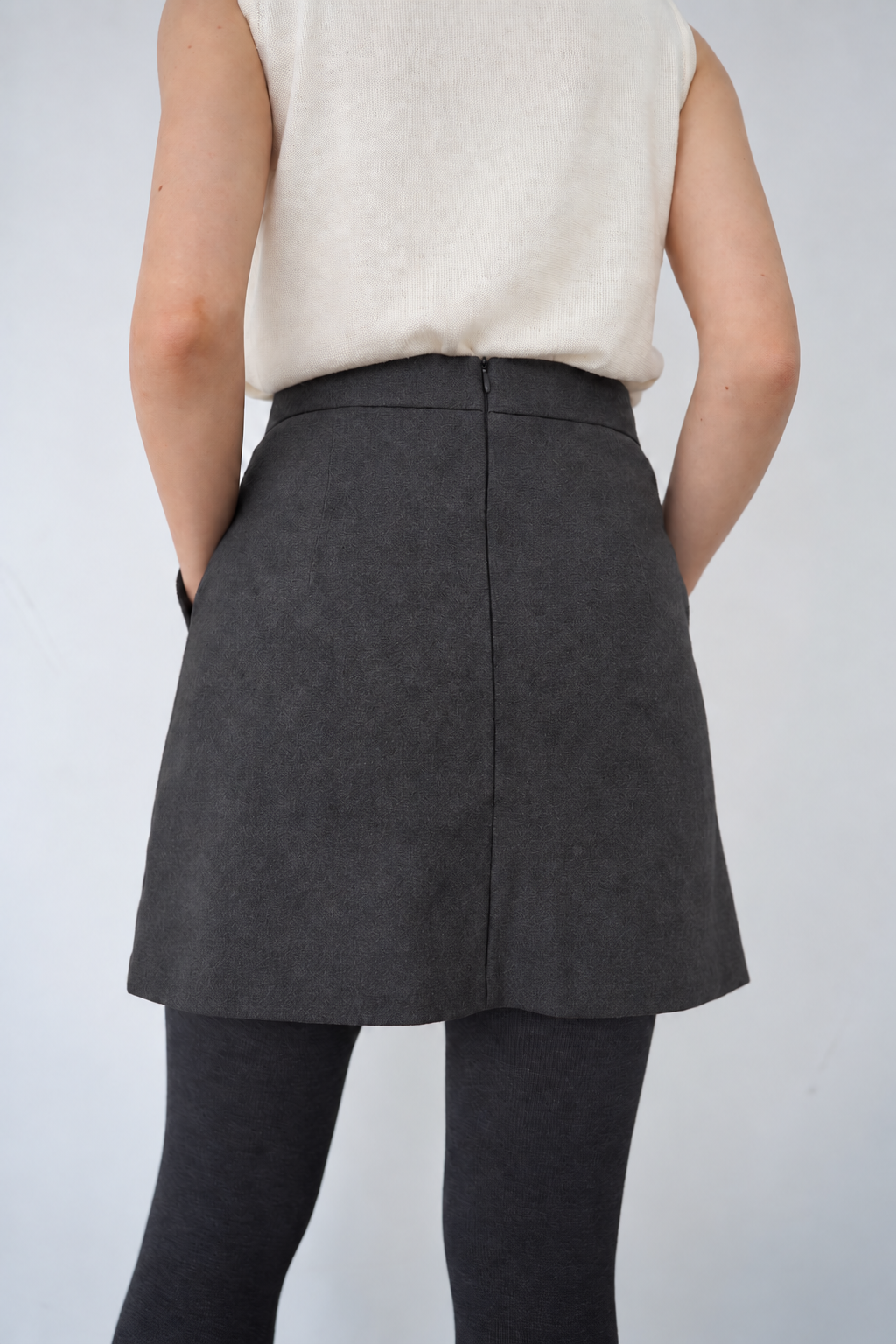Pocket rap mini skirt