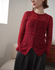 Mohair Touch Openwork Cardigan