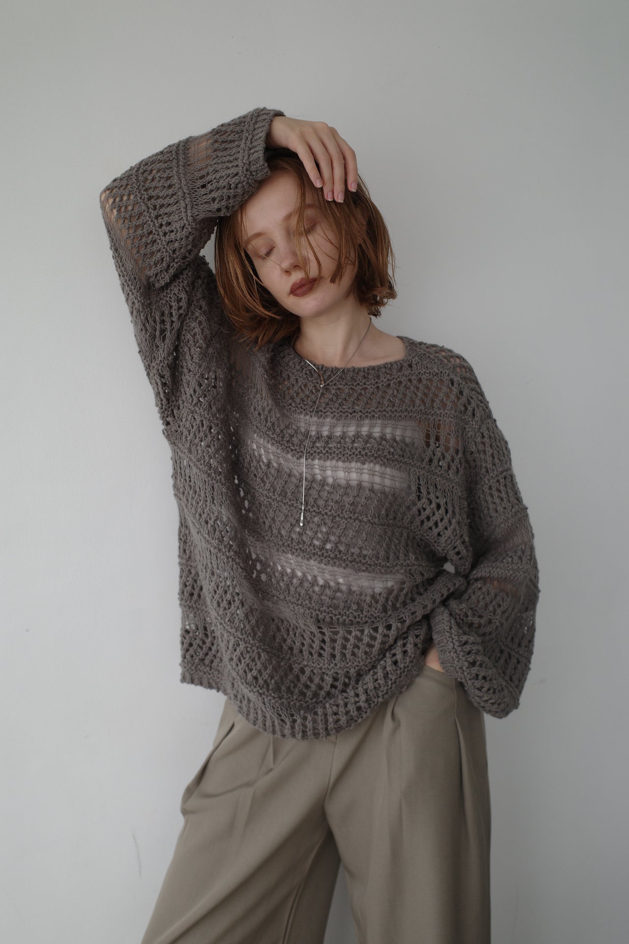 Design pattern sheer knit