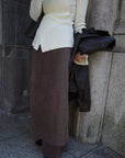 Alpaca layered skirt