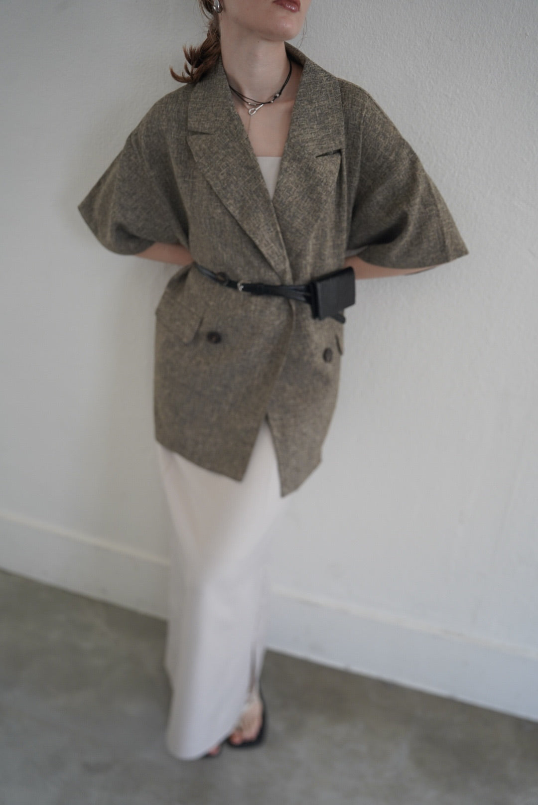Summer tweed half sleeve JK