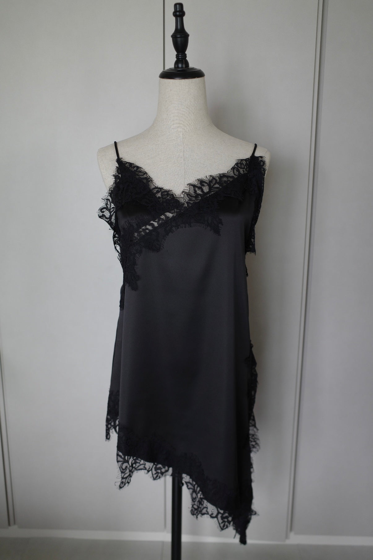 Sier race satin camisole