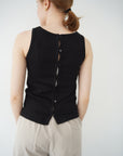 2WAY button tank top