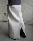 Wool soft long skirt