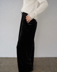 Velour Wide Leg Pants