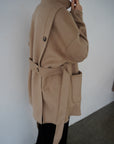 【予約販売】11月中旬発送-Back button stand shaggy coat