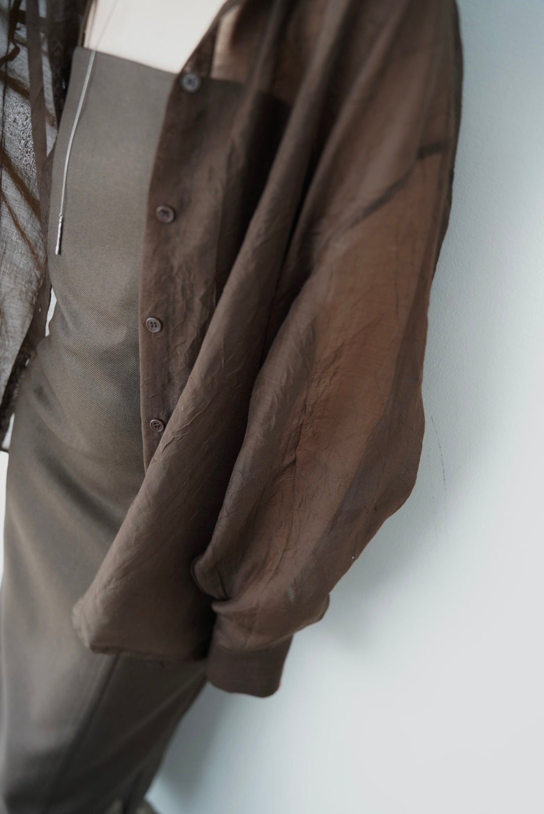 Wrinkle processing shirt