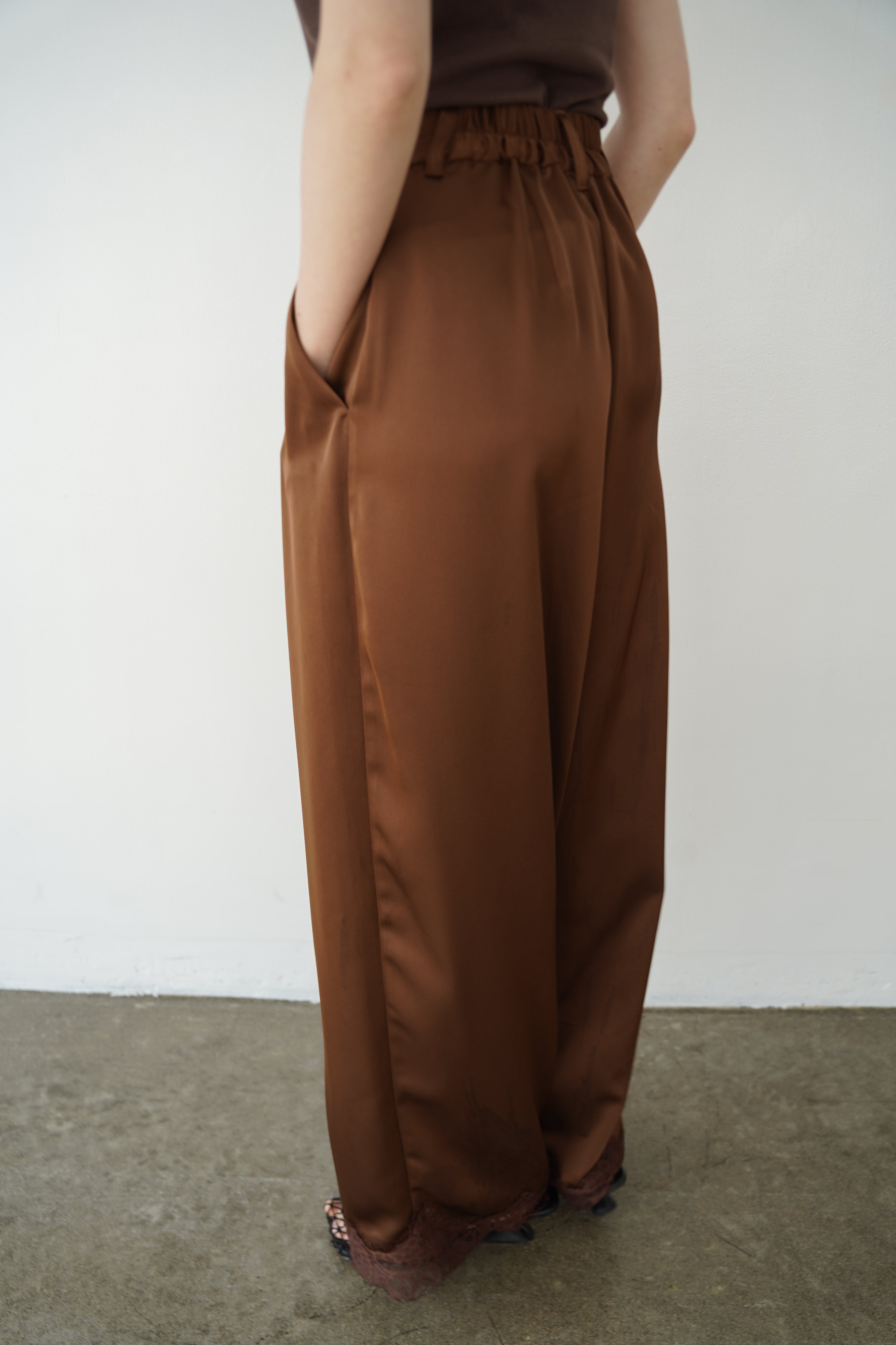 【SET】Race satin pants