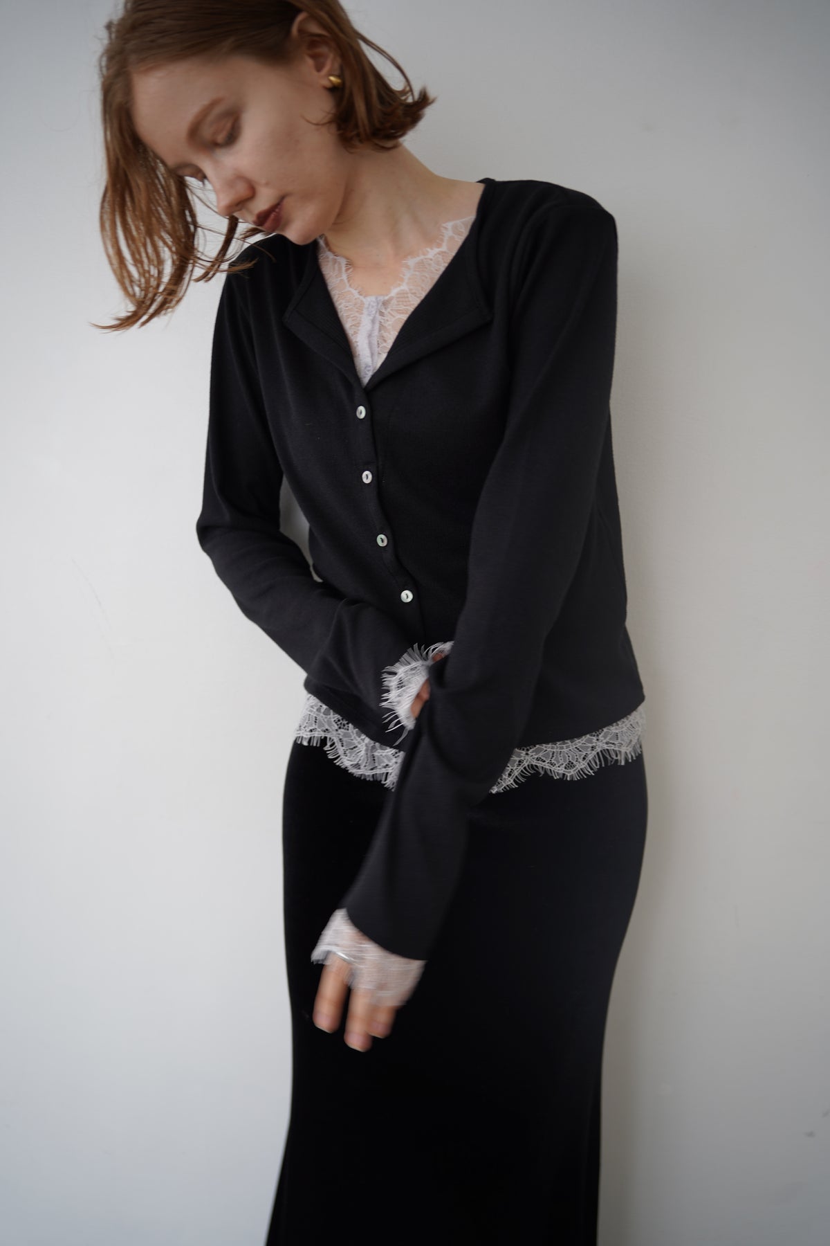 Cut lib race docking cardigan