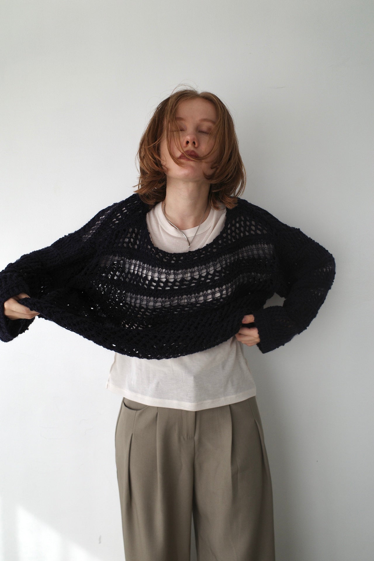 Design pattern sheer knit