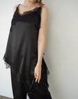 Sier race satin camisole