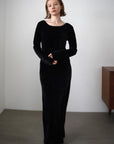 Velours back open one-piece