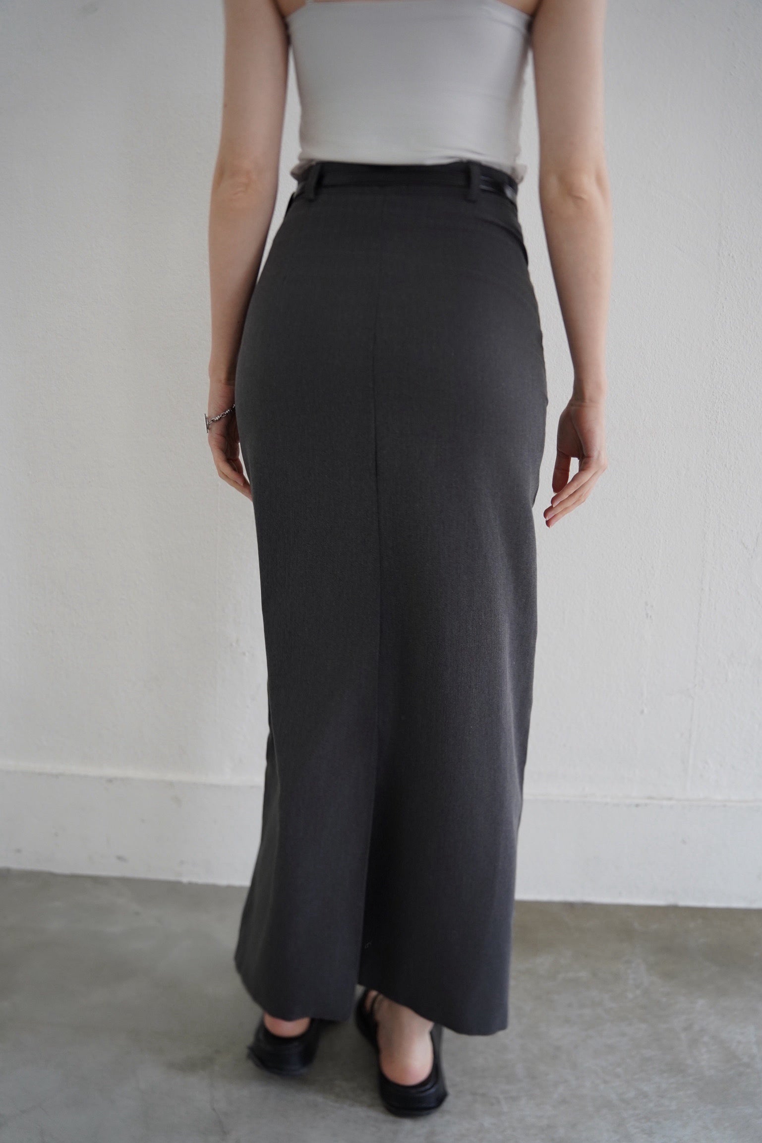 Switching  long skirt