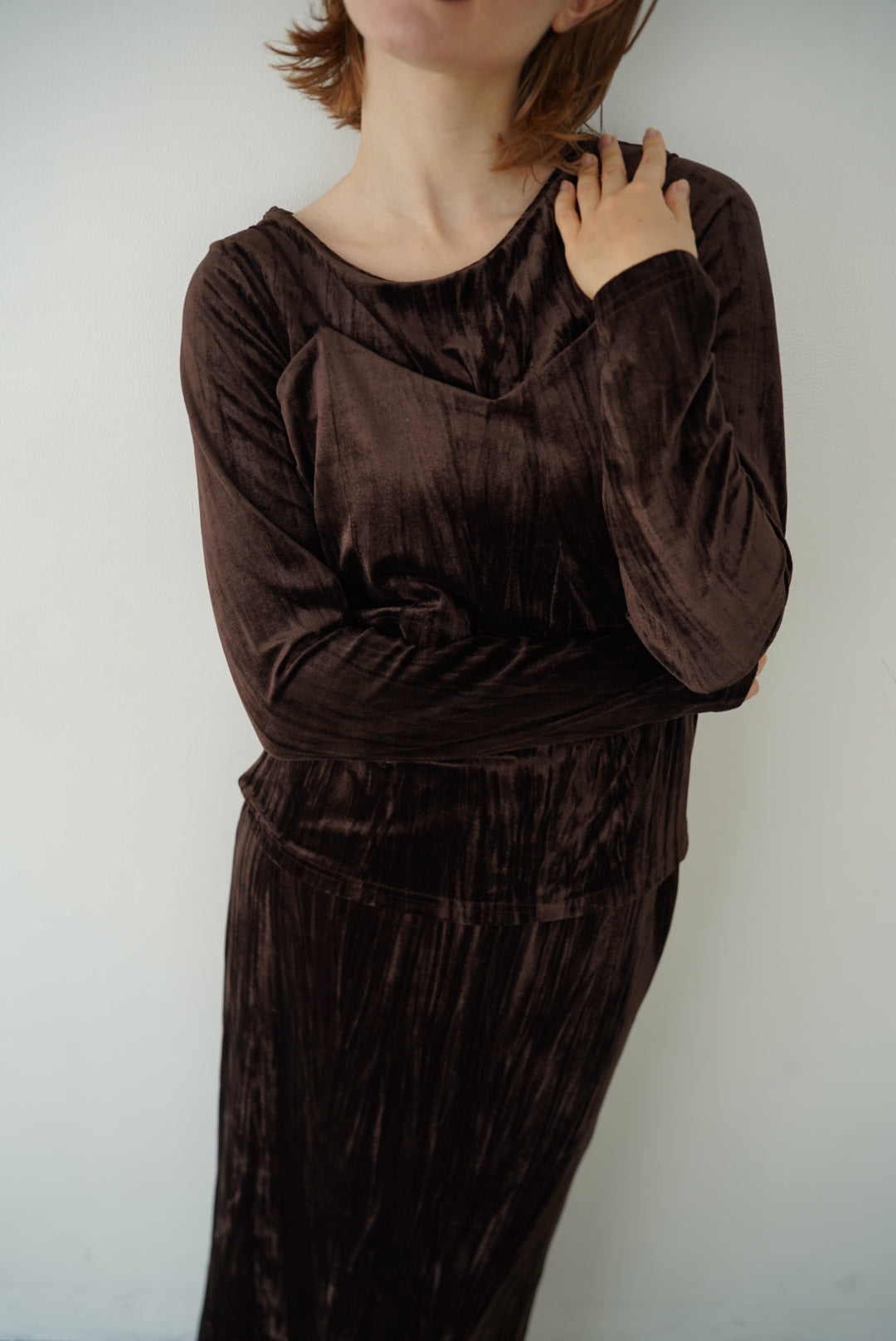 Velours bustier tops