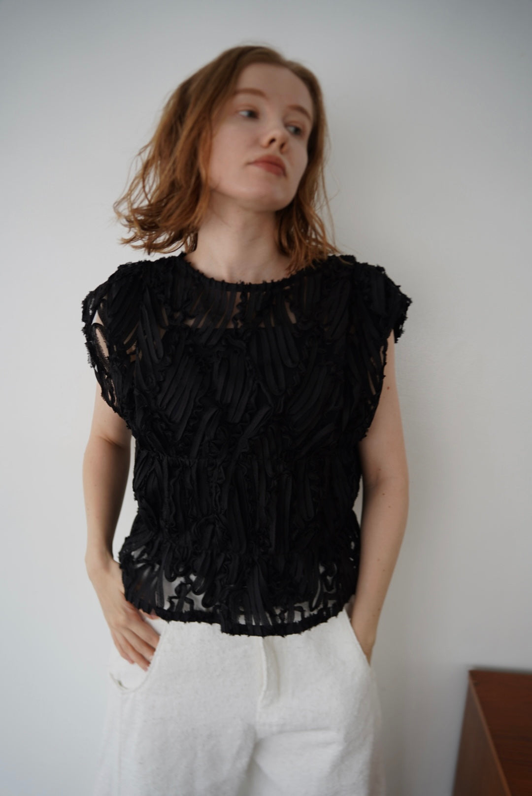 Embroidery code tops
