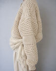Low Gauge Texture Zip Cardigan