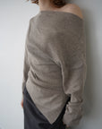 Unbalance knit tops