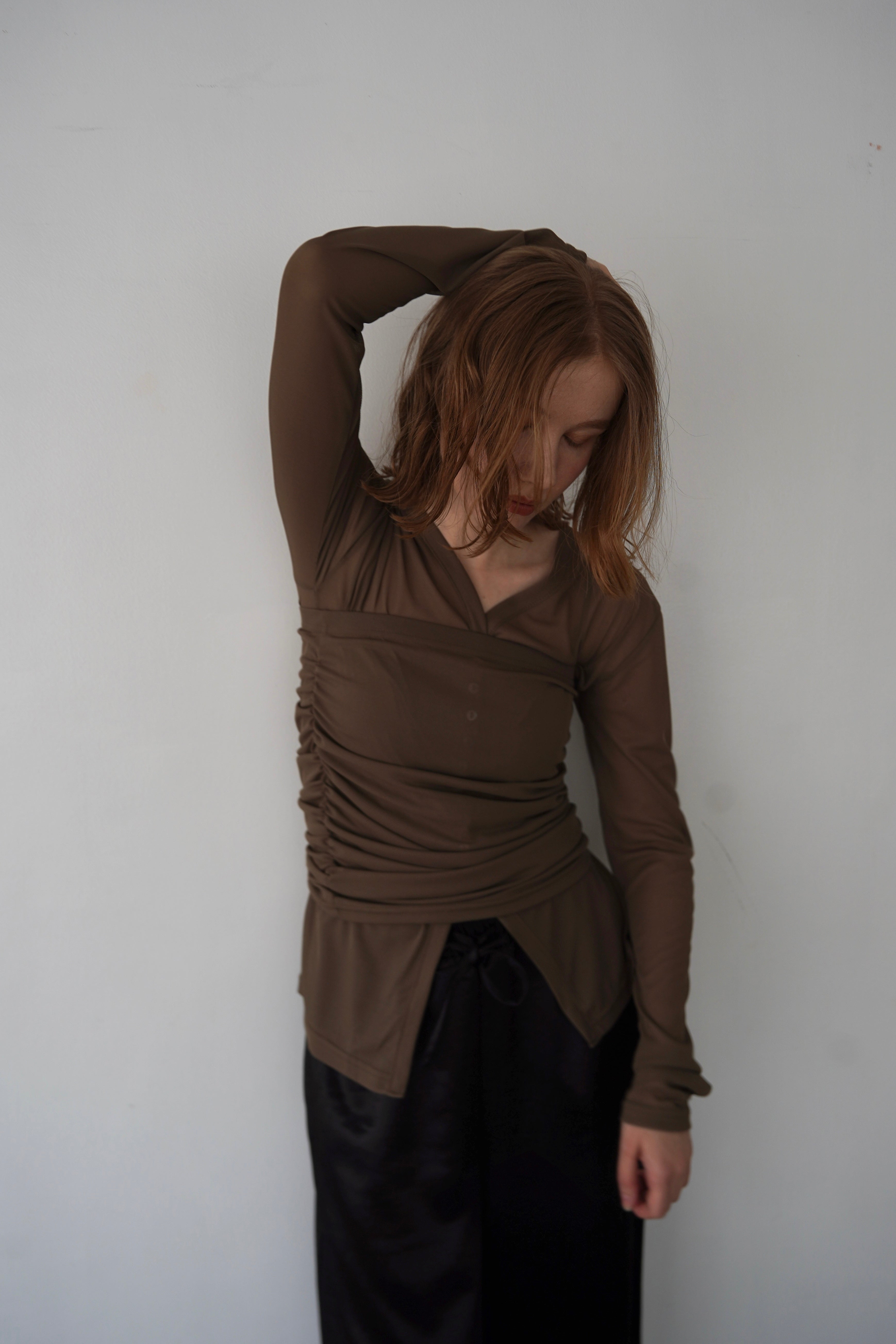 Sheer bustier cardigan