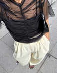 Tulle shirring Tshirts