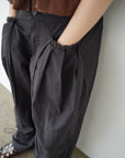 Pocket frill parachute pants