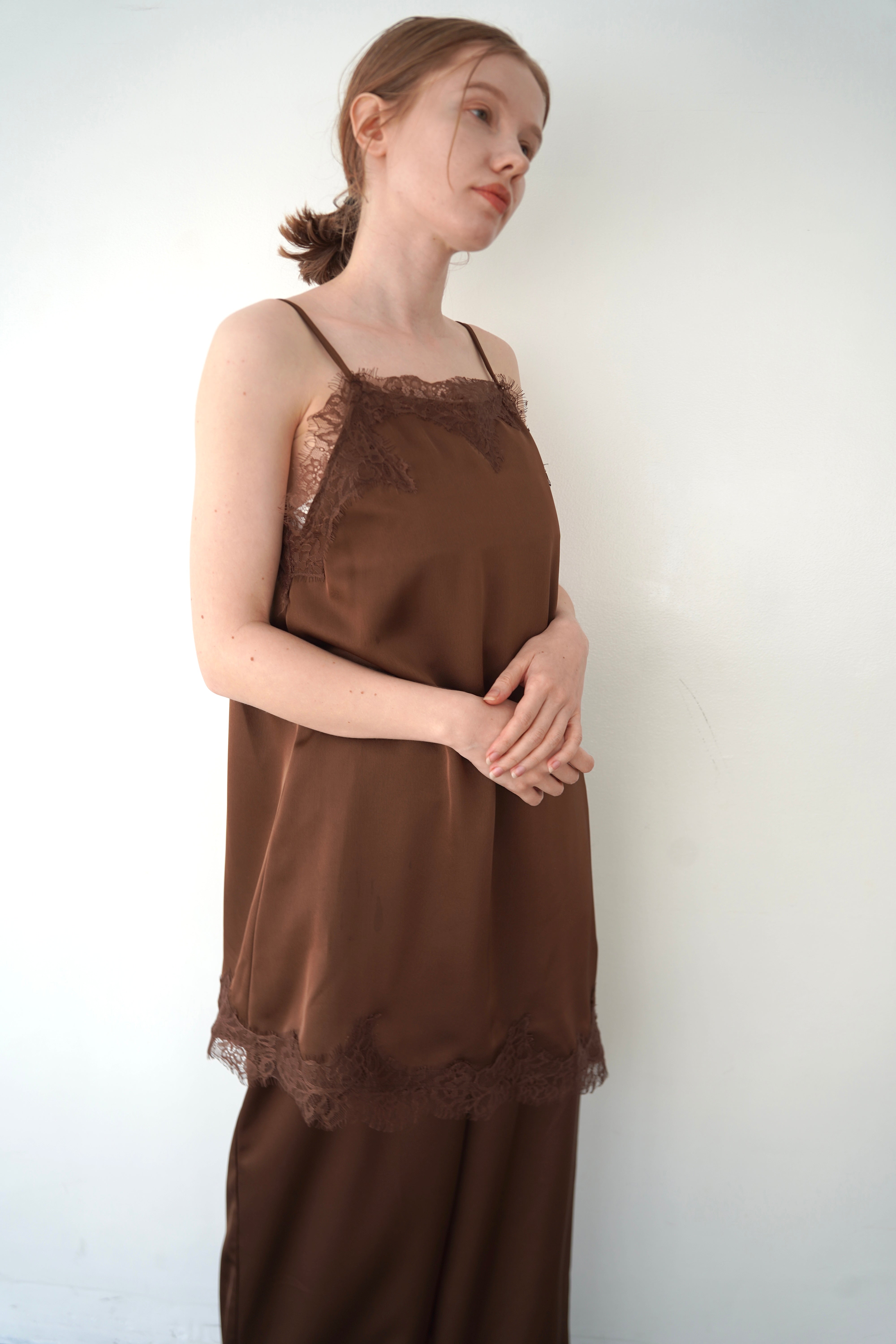 【SET】AJ Asymmetry race camisole