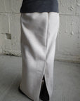 Wool soft long skirt