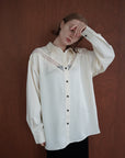 Satin race over shirt
