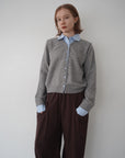 Shirt docking knit cardigan