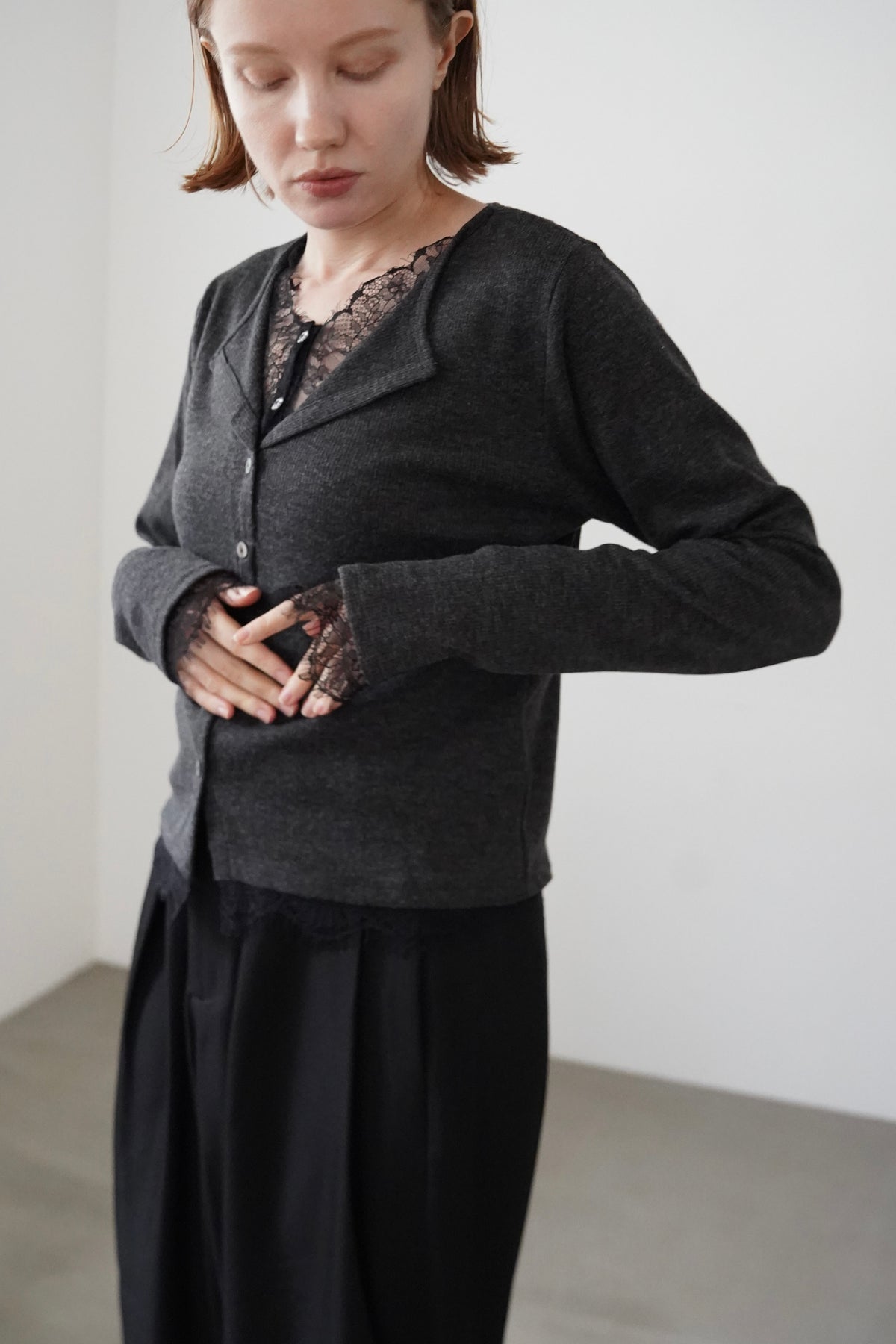 Cut lib race docking cardigan