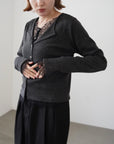 Cut lib race docking cardigan