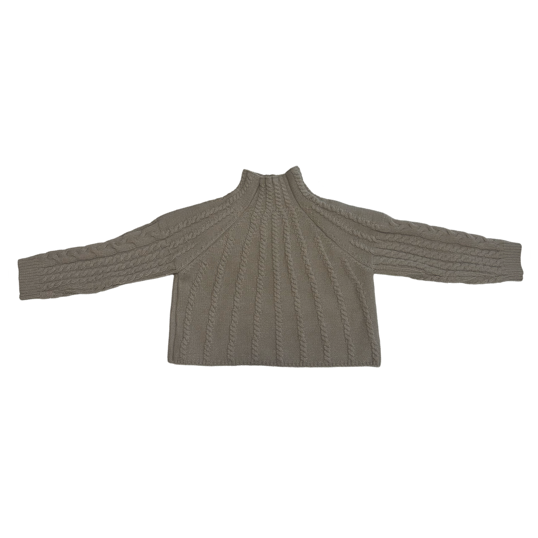 Cable hight neck knit