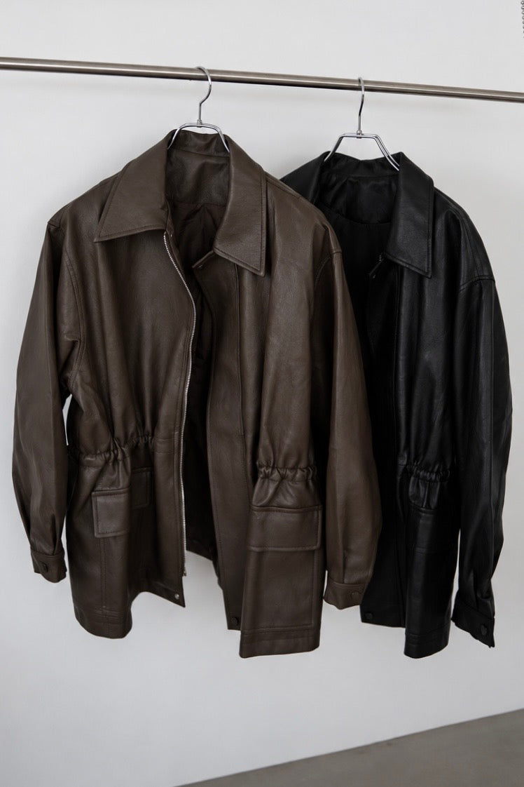 String leather jacket