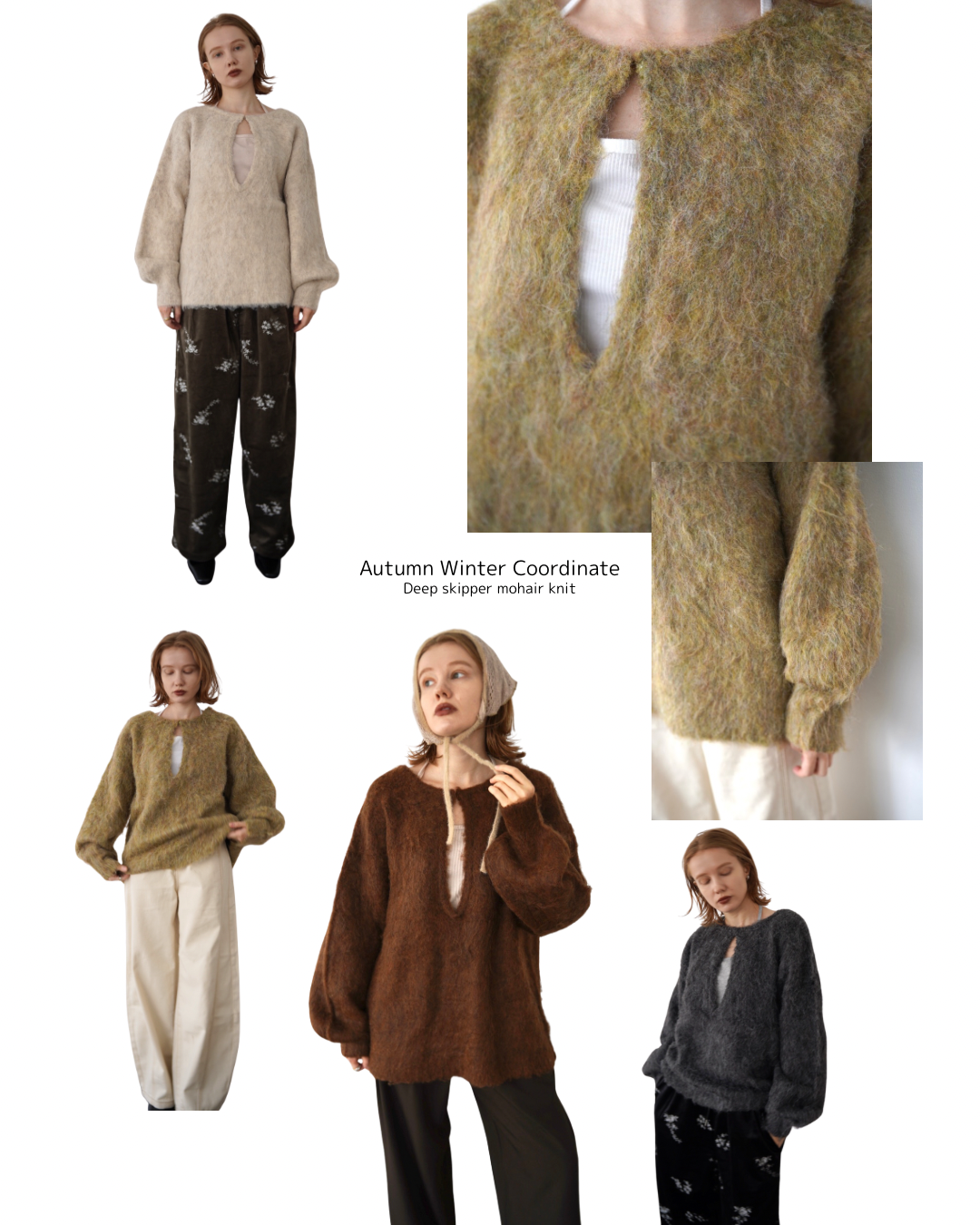 Deep skipper mohair knit