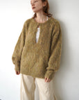 Deep skipper mohair knit
