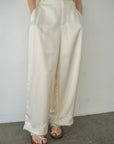 【SET】Race satin pants
