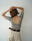 【6/5-発売】Heart dot back open T