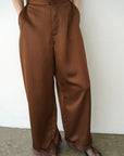 【SET】Race satin pants