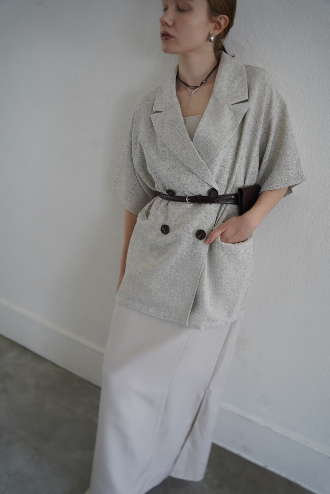 Summer tweed half sleeve JK